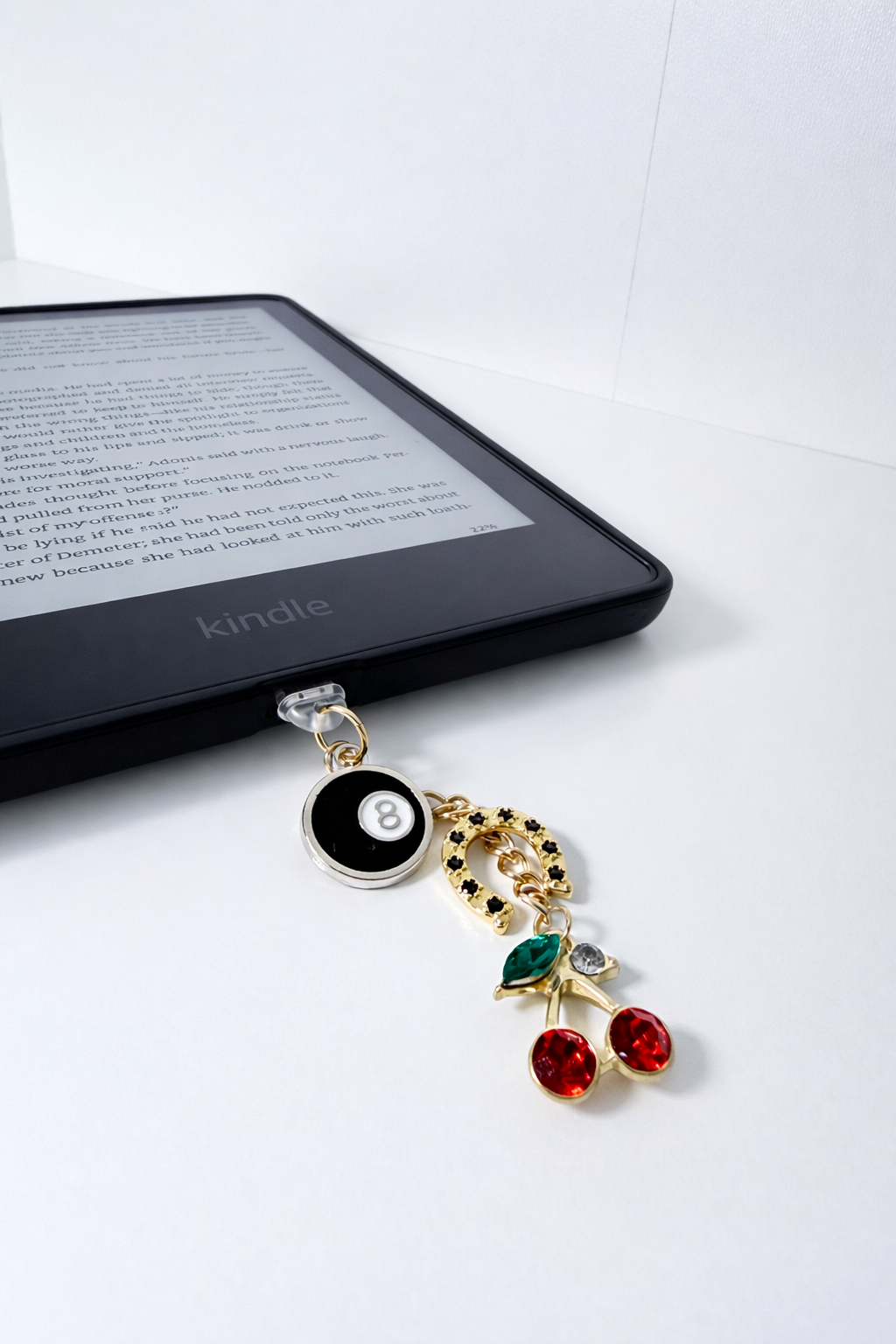 Lucky Girl Kindle Charm