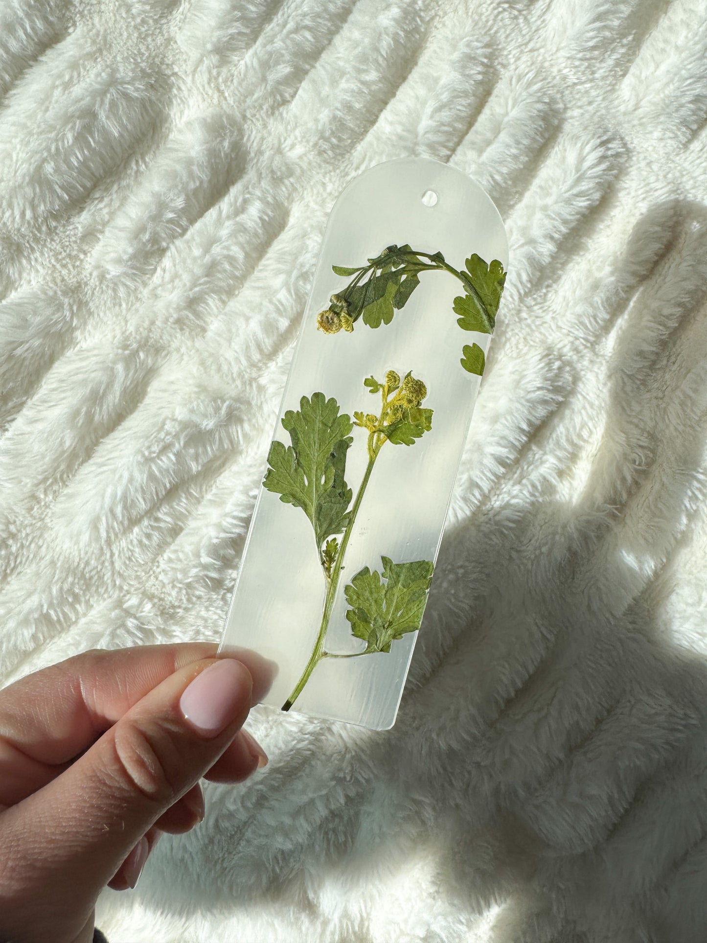 Garden Party Pressed Flower Acrylic Bookmark