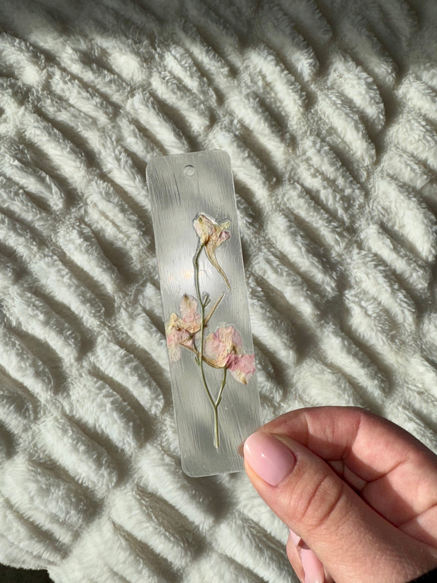 Juniper Pressed Flower Acrylic Bookmark