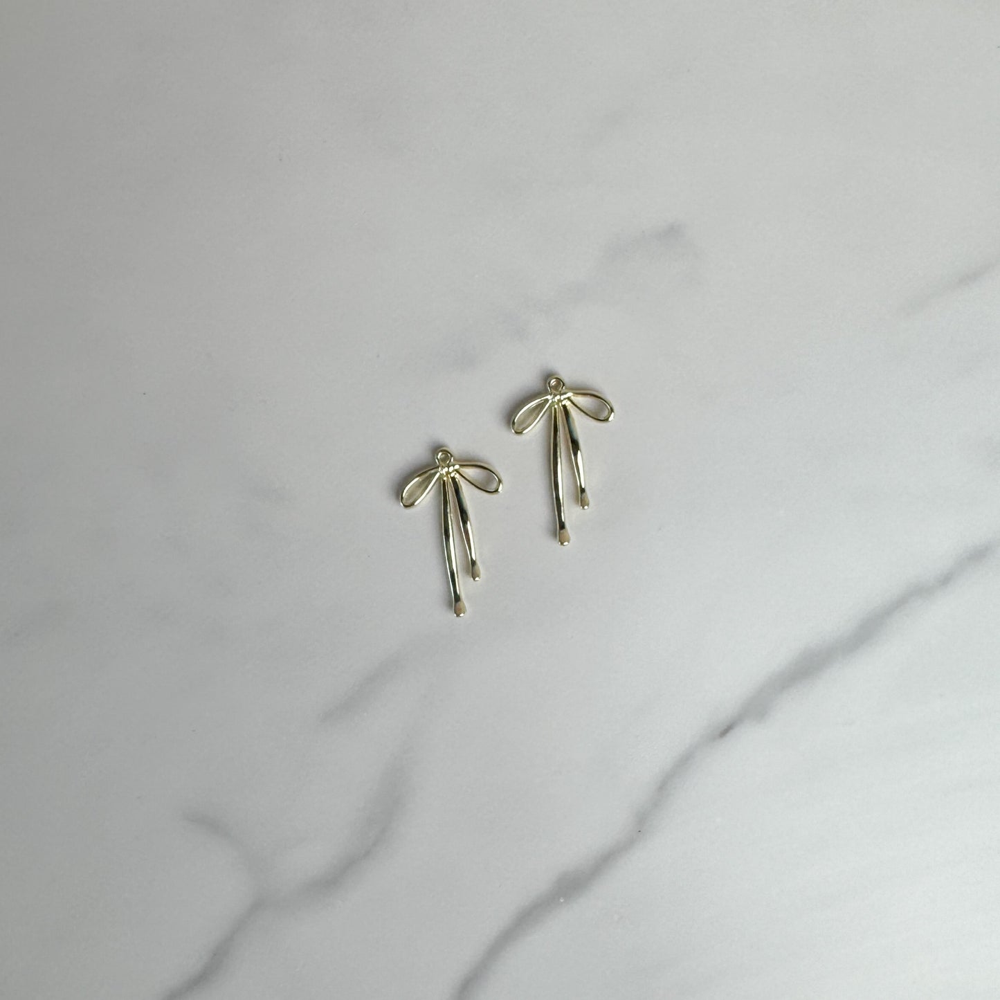 Large Gold Bow Charm