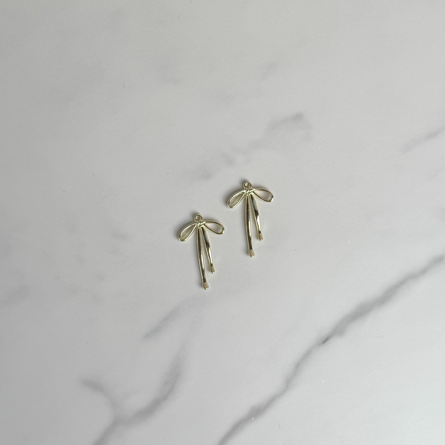 Large Gold Bow Charm