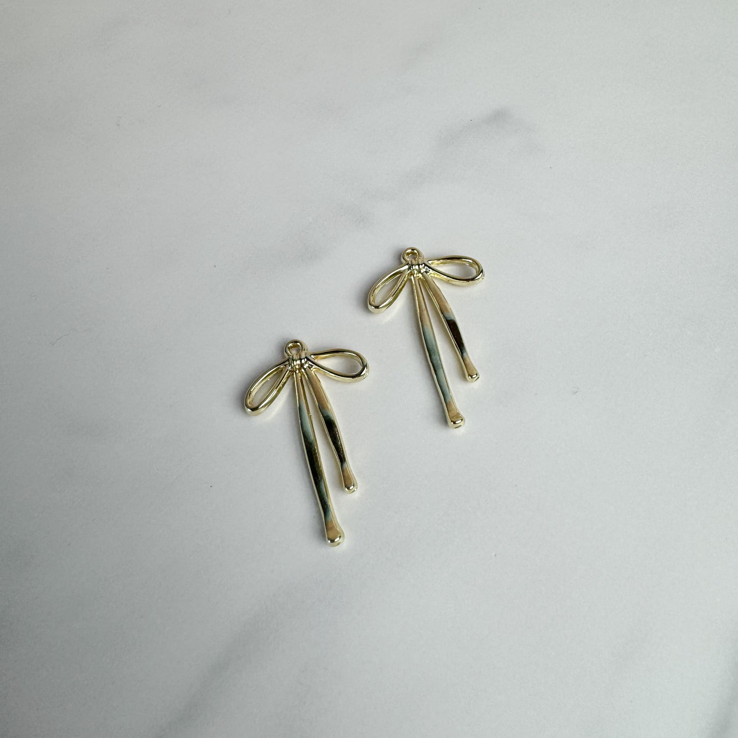 Large Gold Bow Charm