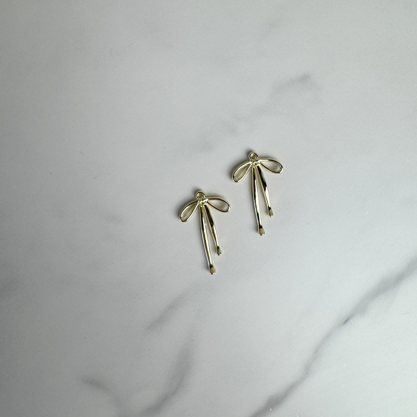 Large Gold Bow Charm