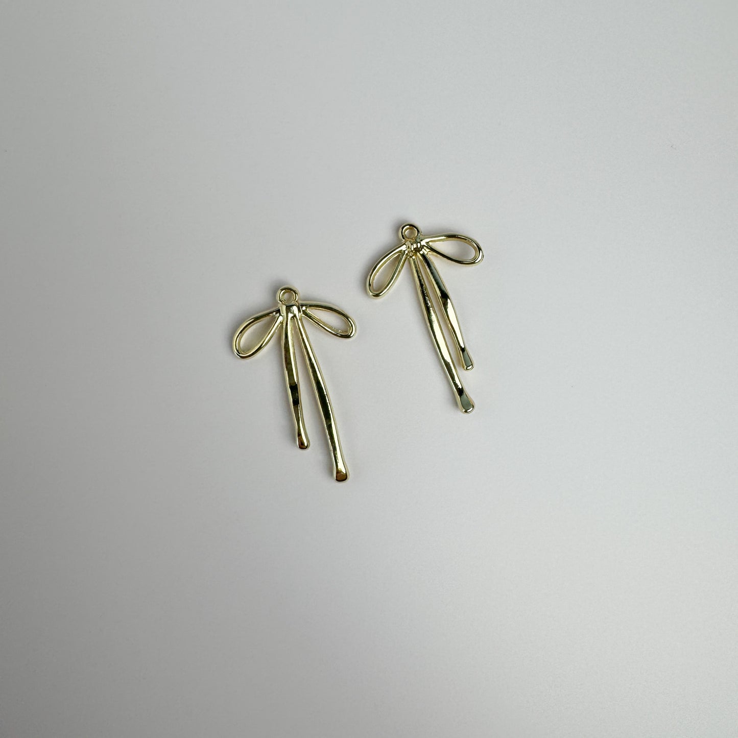 Large Gold Bow Charm