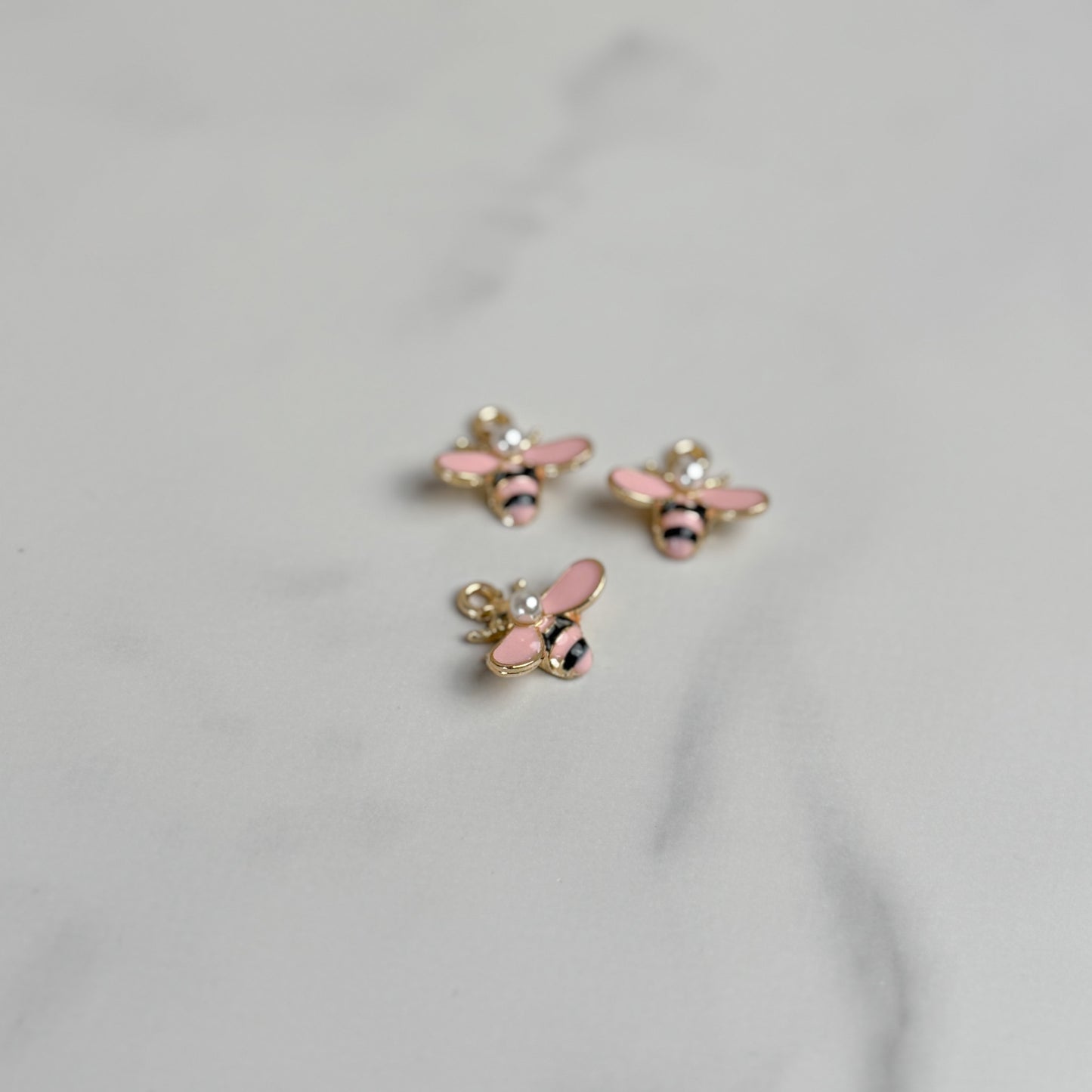Pink Pearl Bee Charm