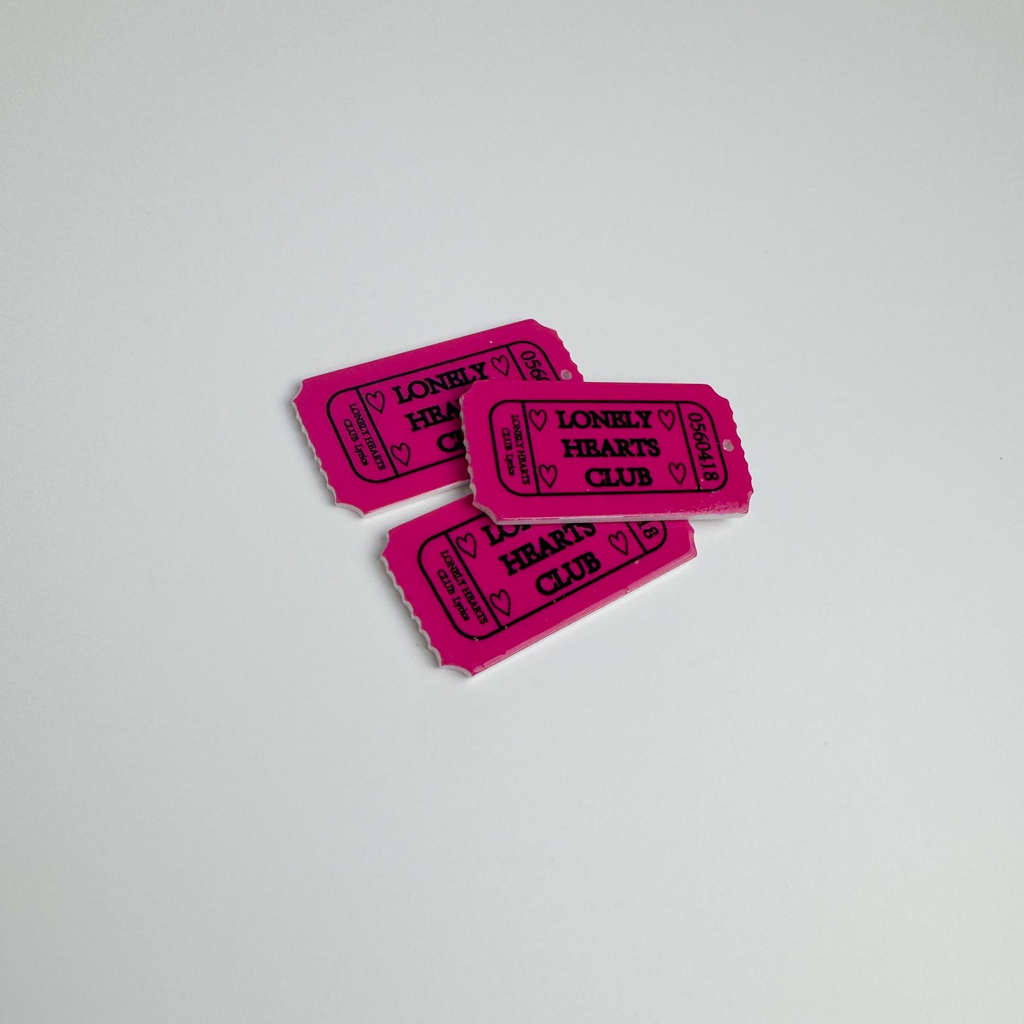 Lonely Hearts Club Ticket Charm