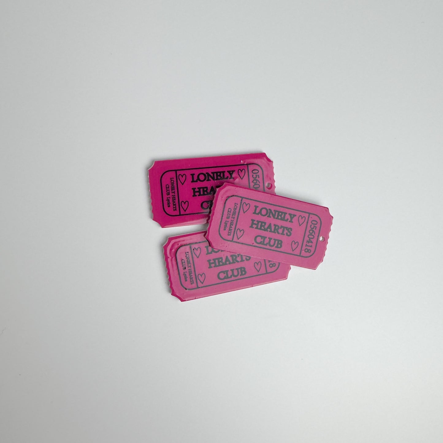 Lonely Hearts Club Ticket Charm