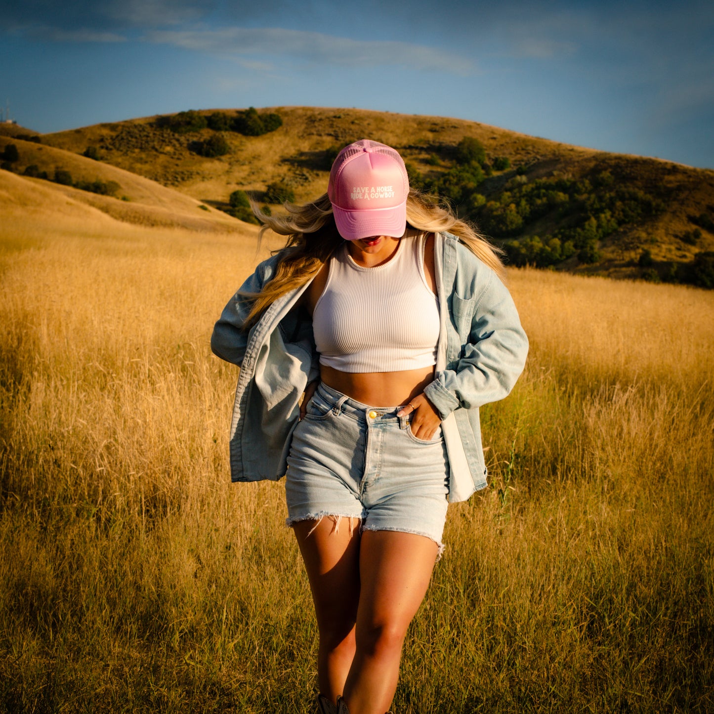 Save A Horse Light Pink Hat