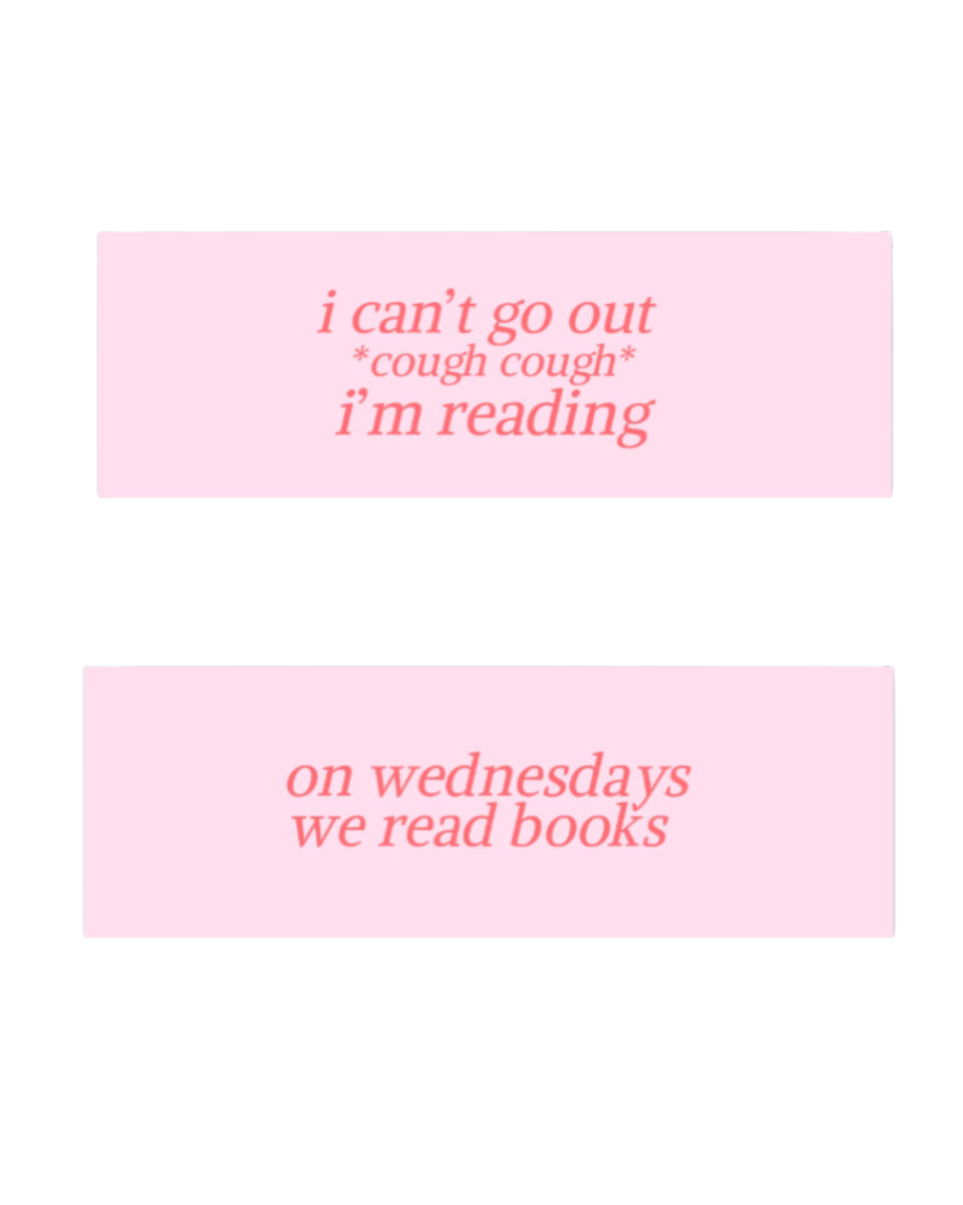 pink mean girls bookmark