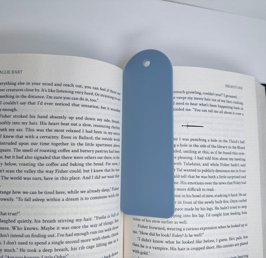 Blue Slate Acrylic Bookmark