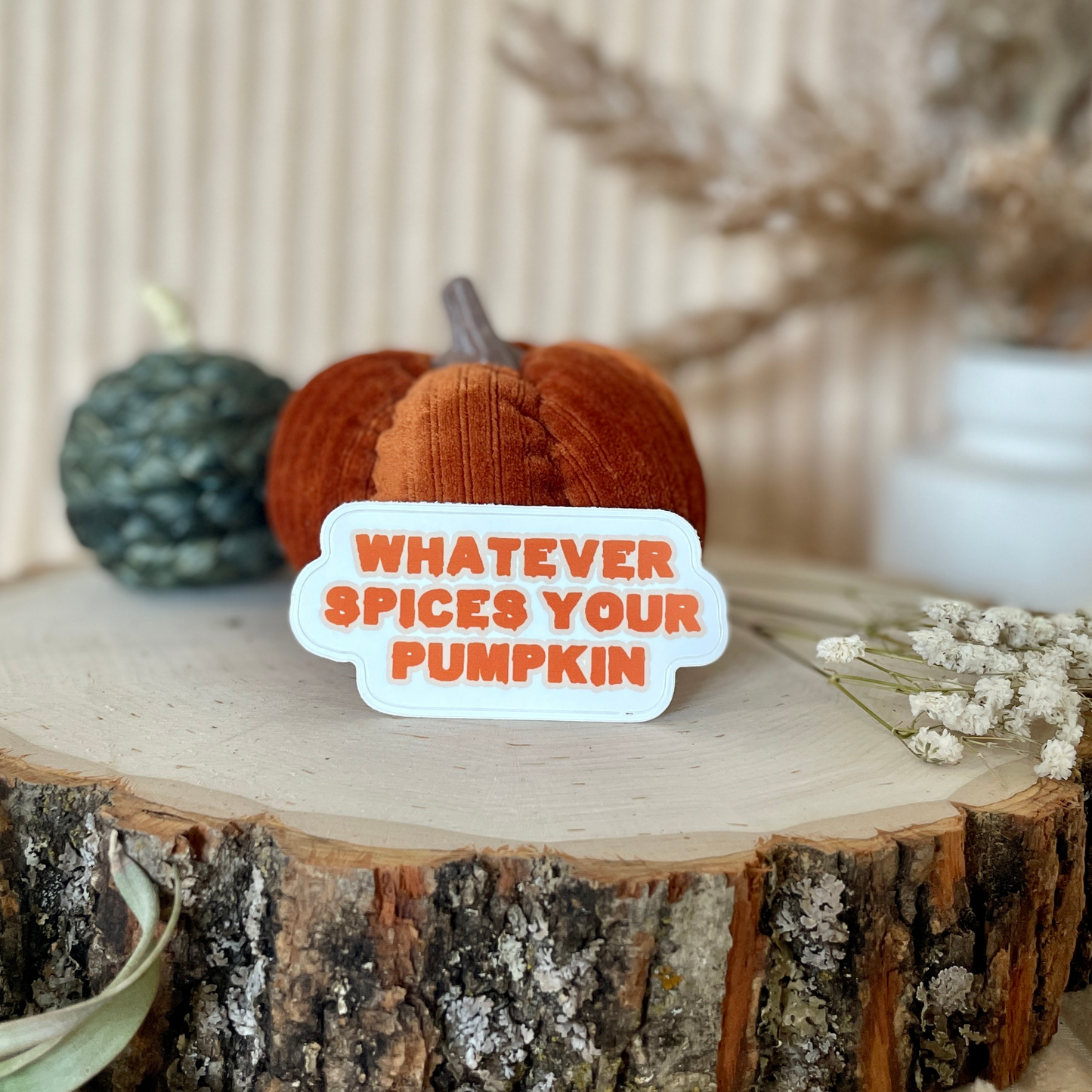 pumpkin spice sticker