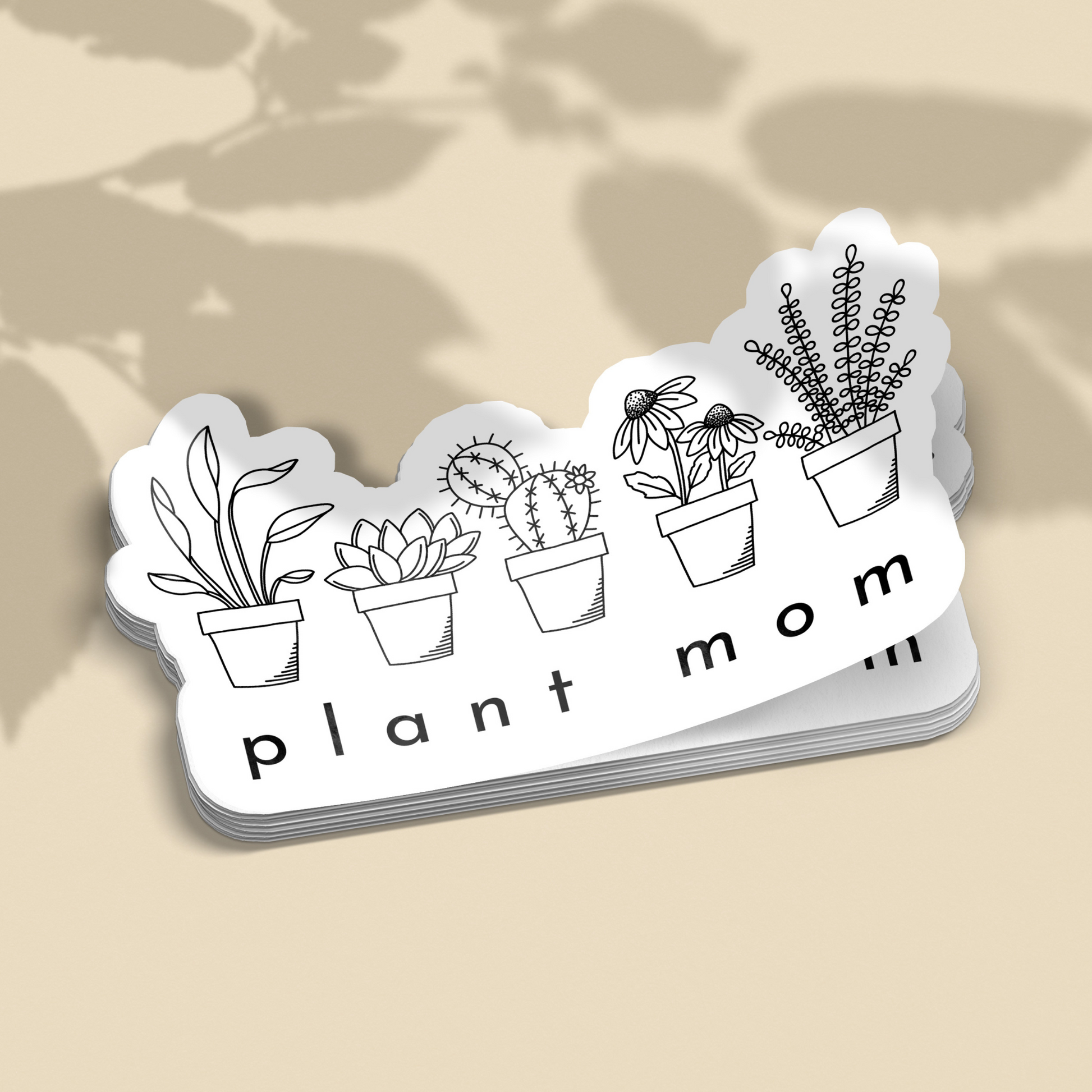 plant mom sticker