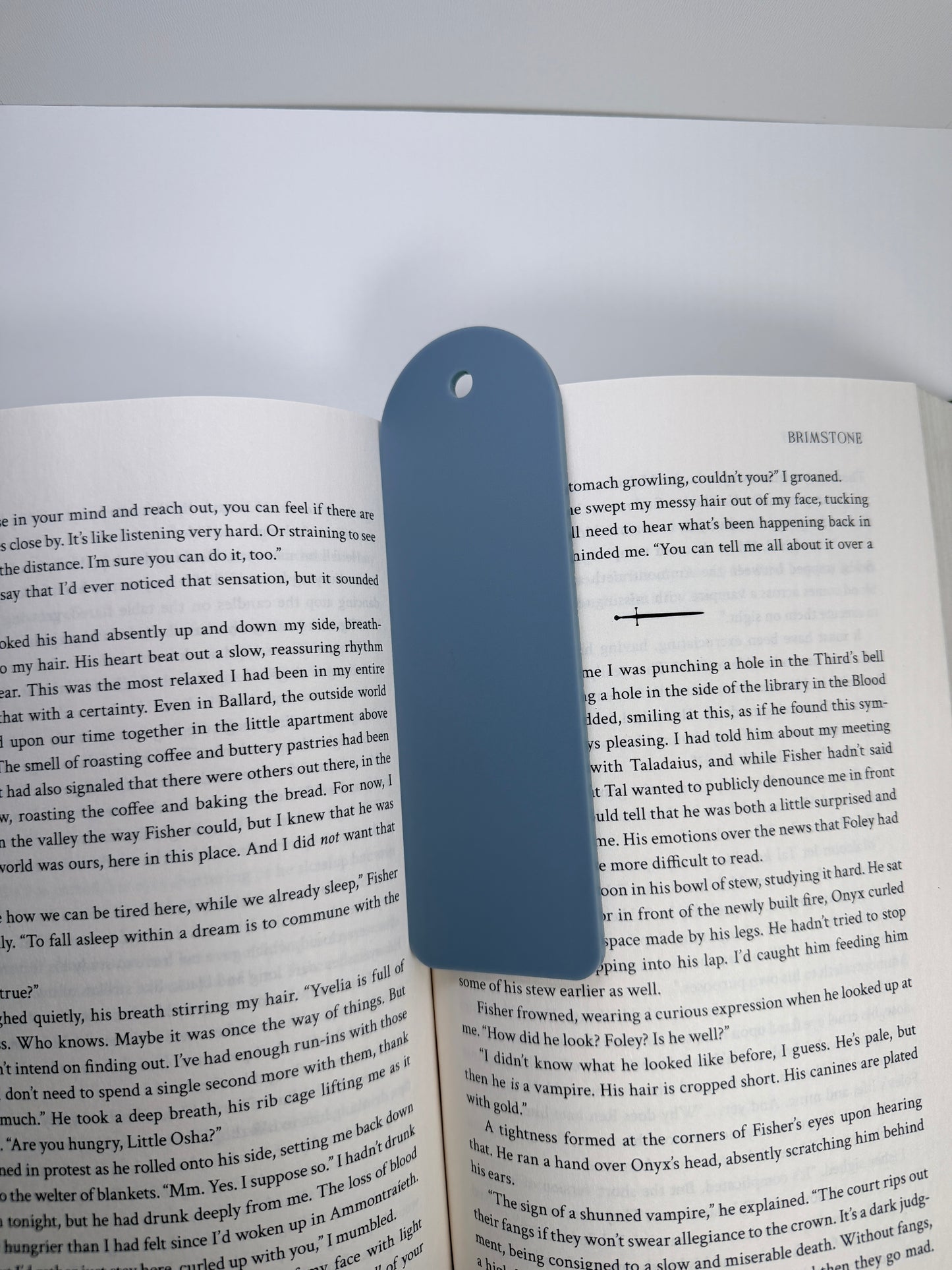 Blue Slate Acrylic Bookmark