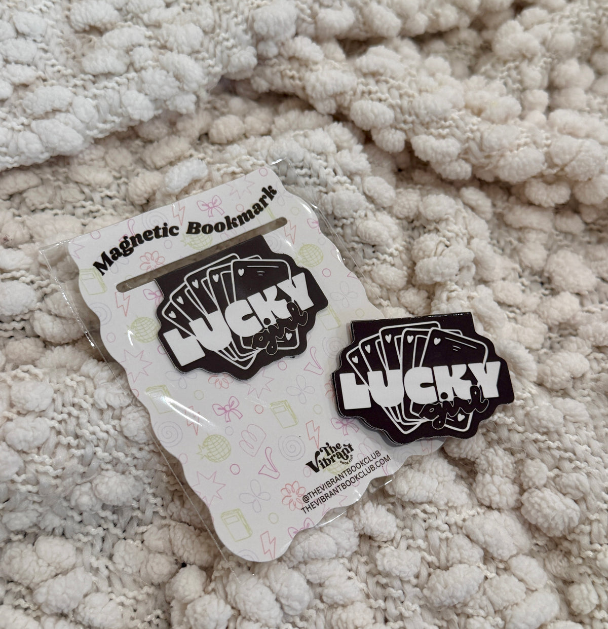 Lucky Girl Magnetic Bookmark