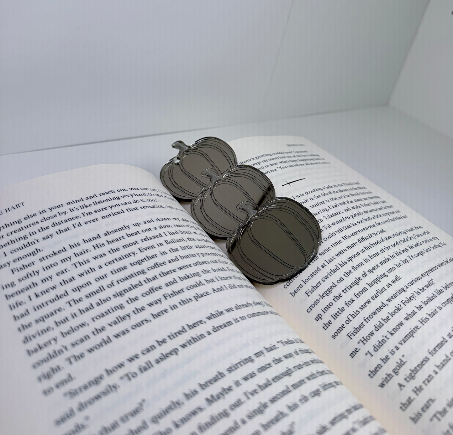 Bronze Glazed Pumpkin Acrylic Bookmark