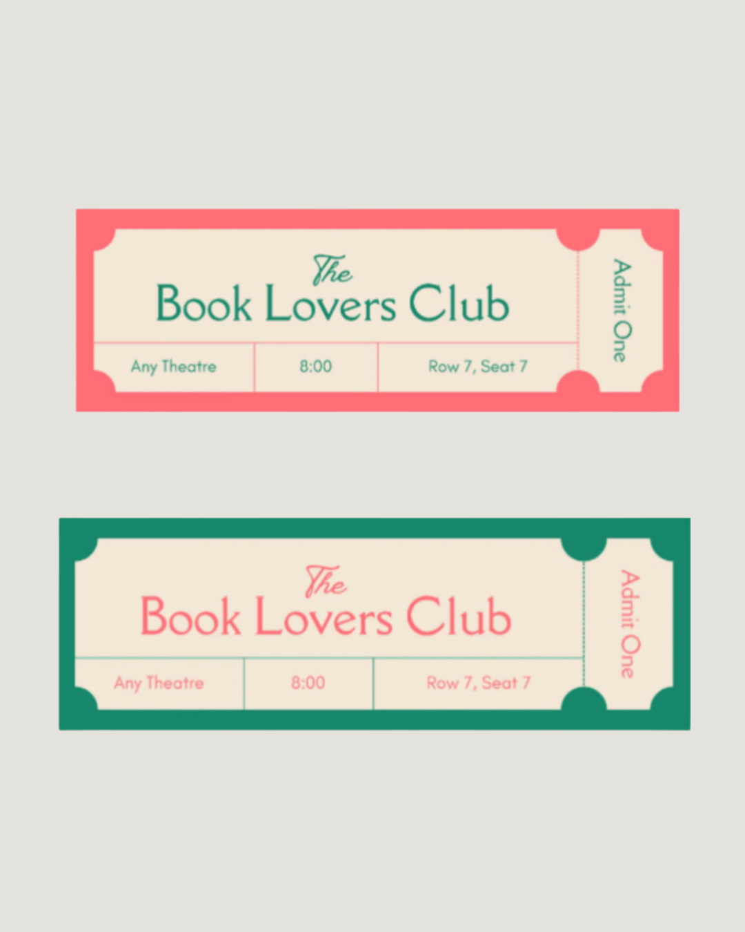 Pink and green book lovers bookmark