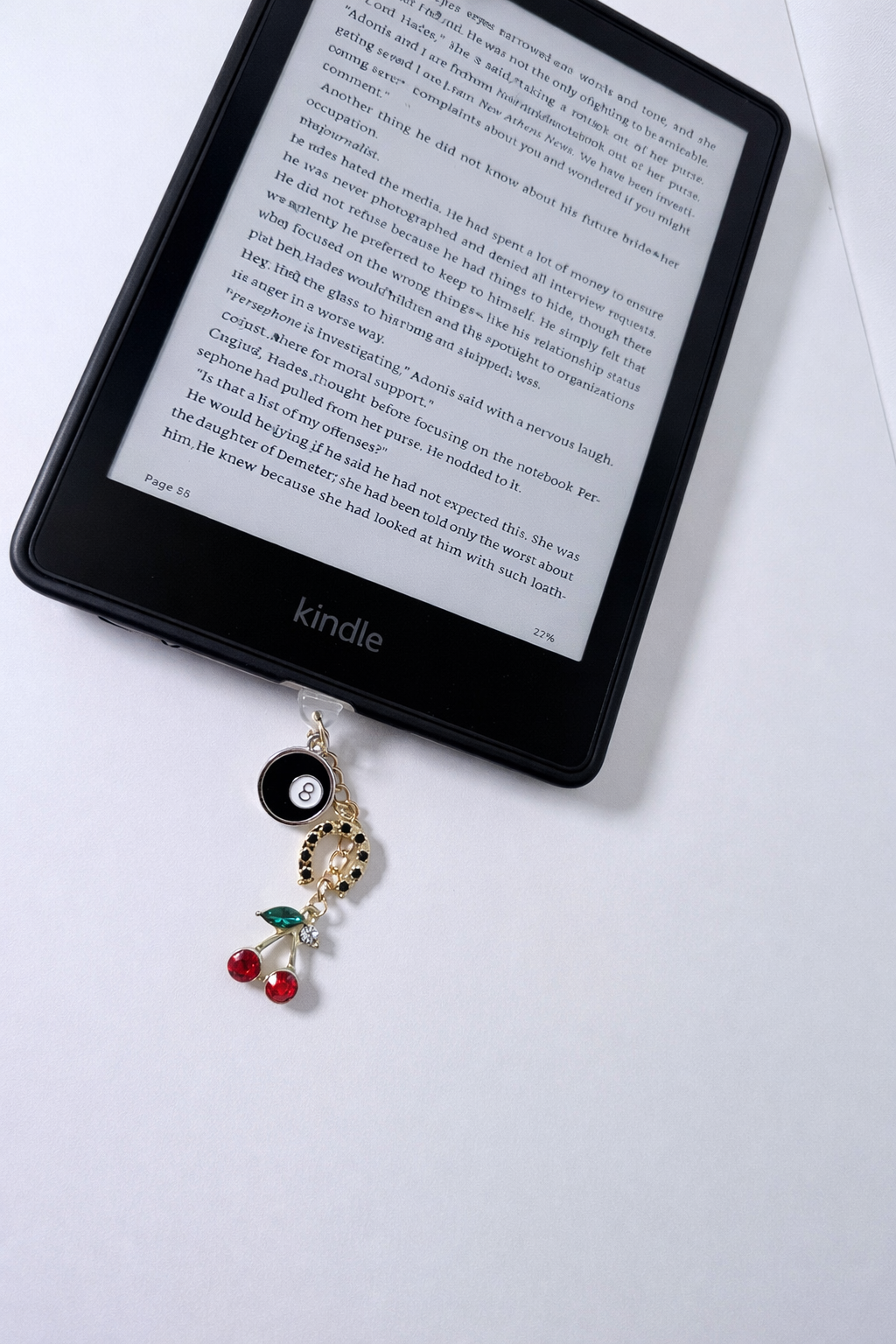 Lucky Girl Kindle Charm