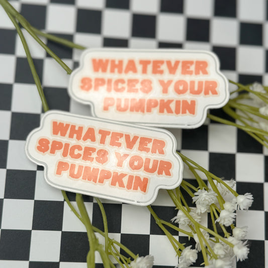 pumpkin spice sticker