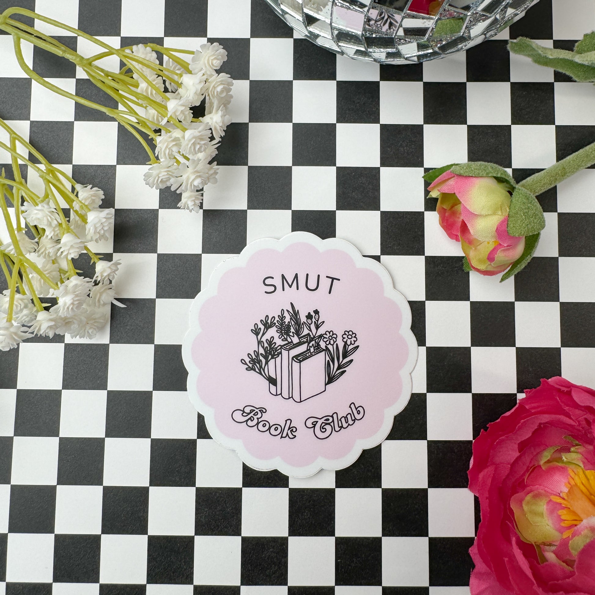 Smut Book Club Scalloped Sticker