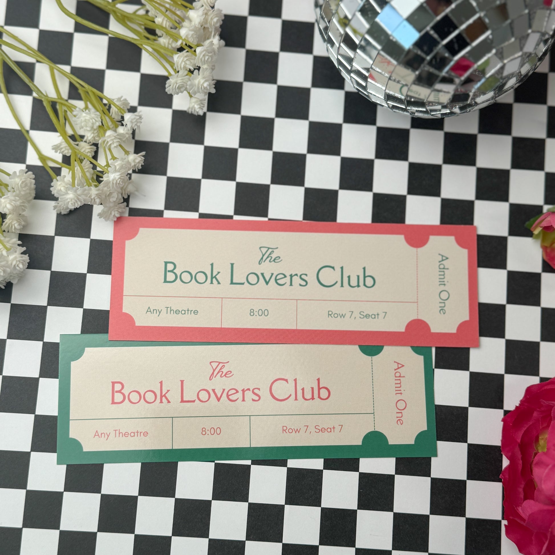 Booklovers Ticket Bookmark