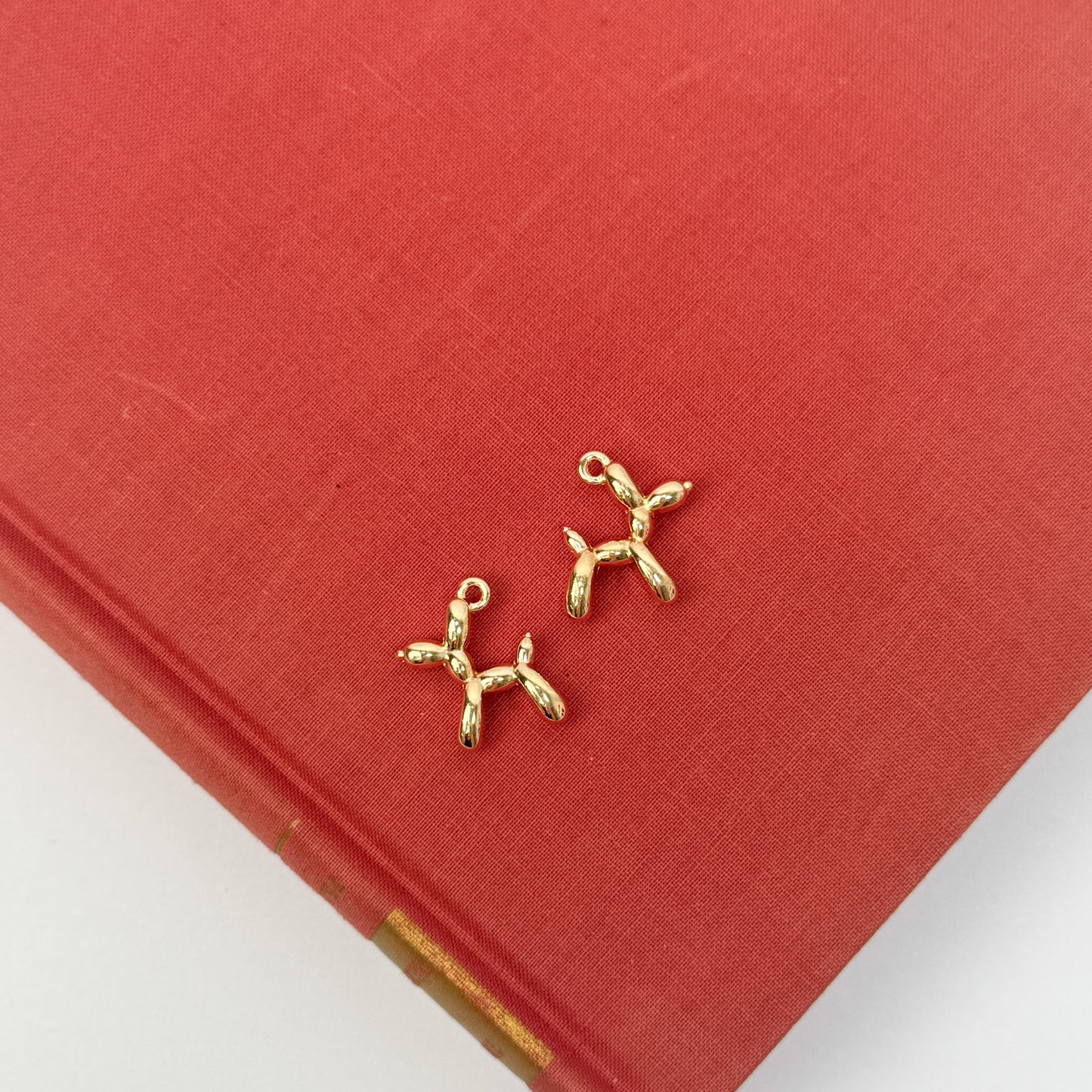 Gold Balloon Dog Charm