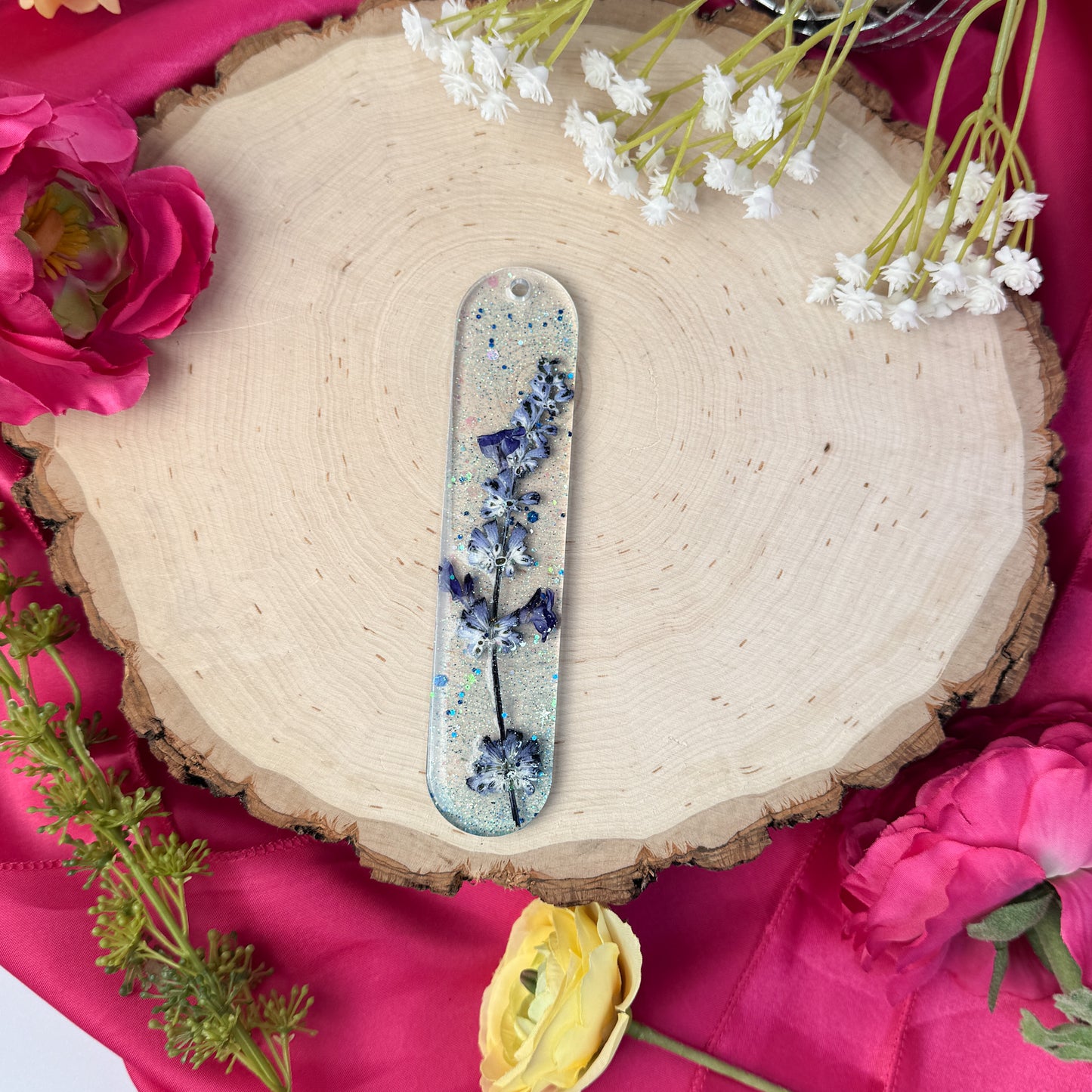 Luna Blue Lavender Bookmark