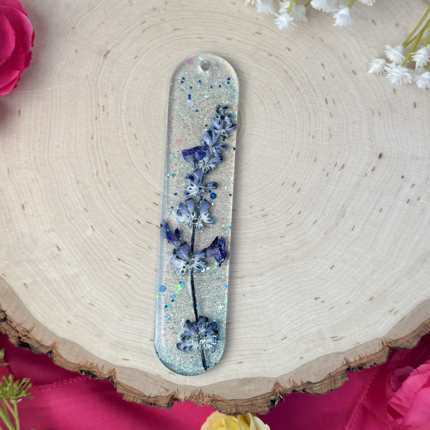 Luna Blue Lavender Bookmark