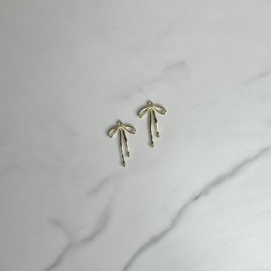 Large Gold Bow Charm