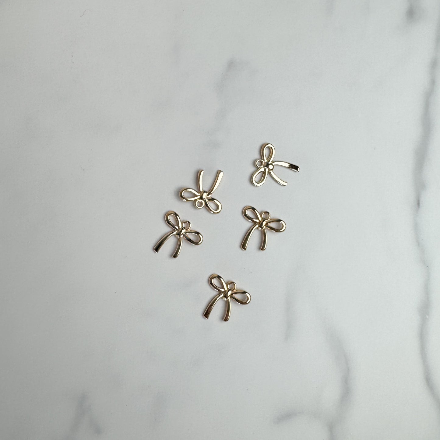 Gold Bow Charm