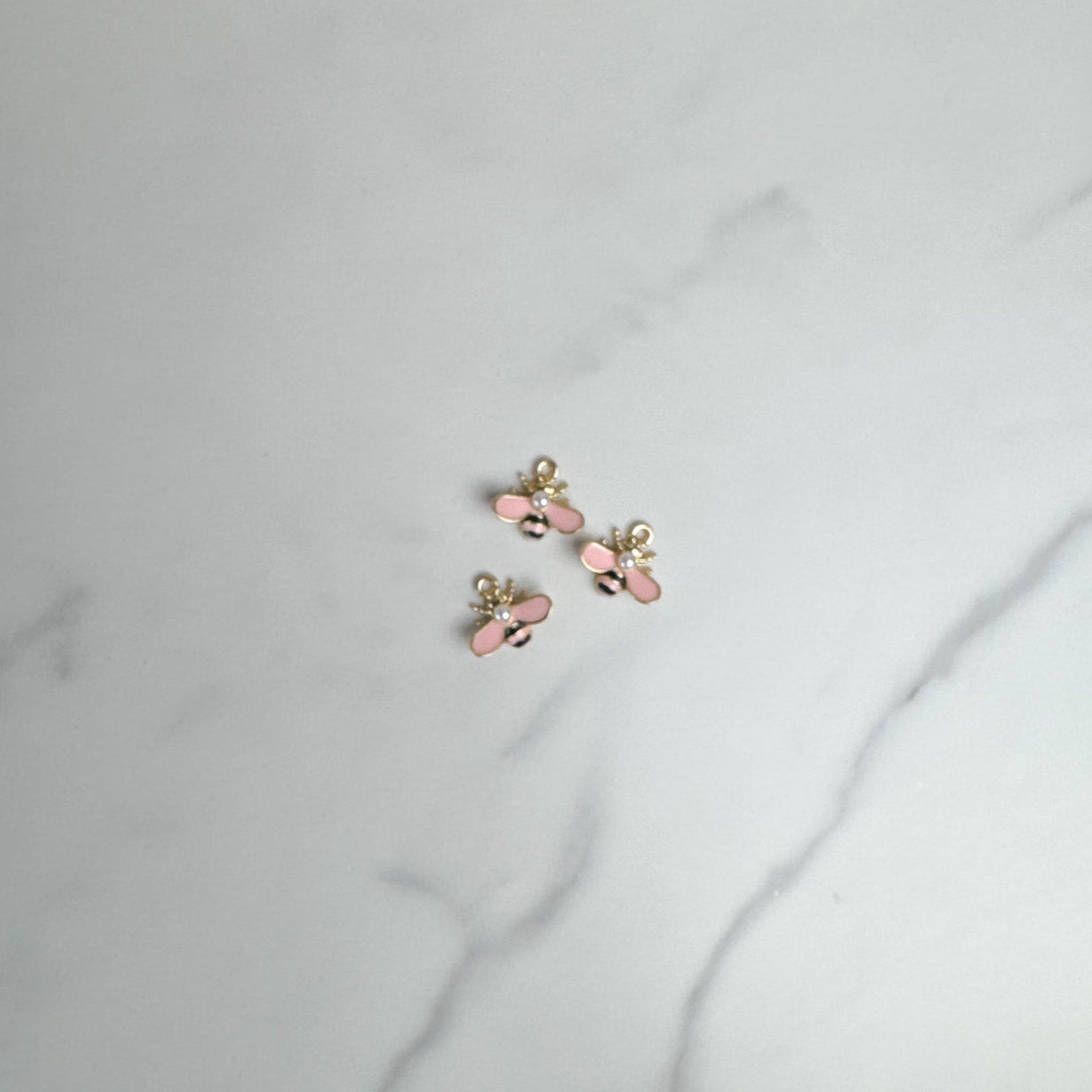 Pink Pearl Bee Charm