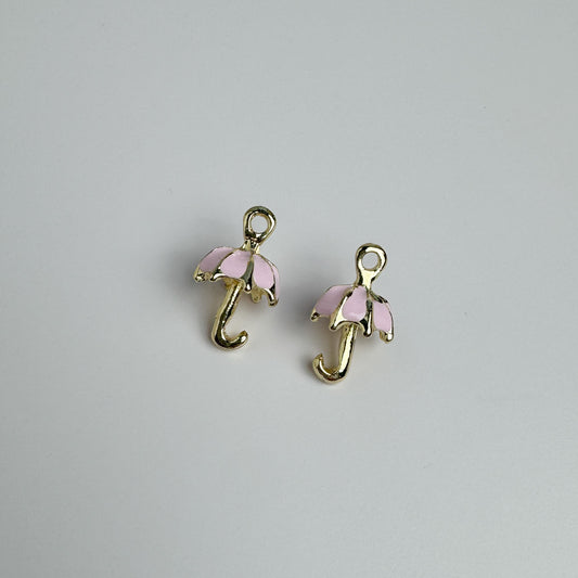 Pink Umbrella Charm