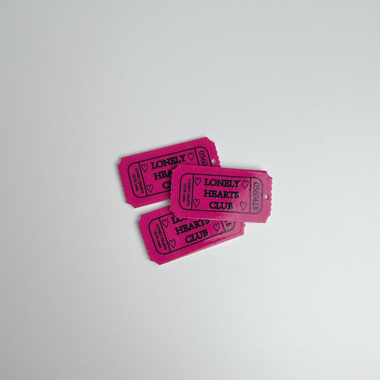 Lonely Hearts Club Ticket Charm