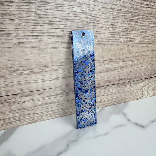 Dark Blue Resin Bookmark (Rectangle)