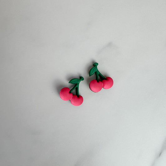 Cherry Button Charm