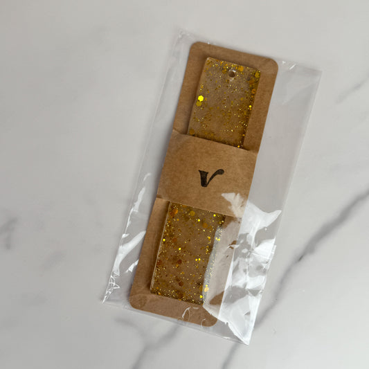 Golden Dragon Resin Bookmark (Rectangle)