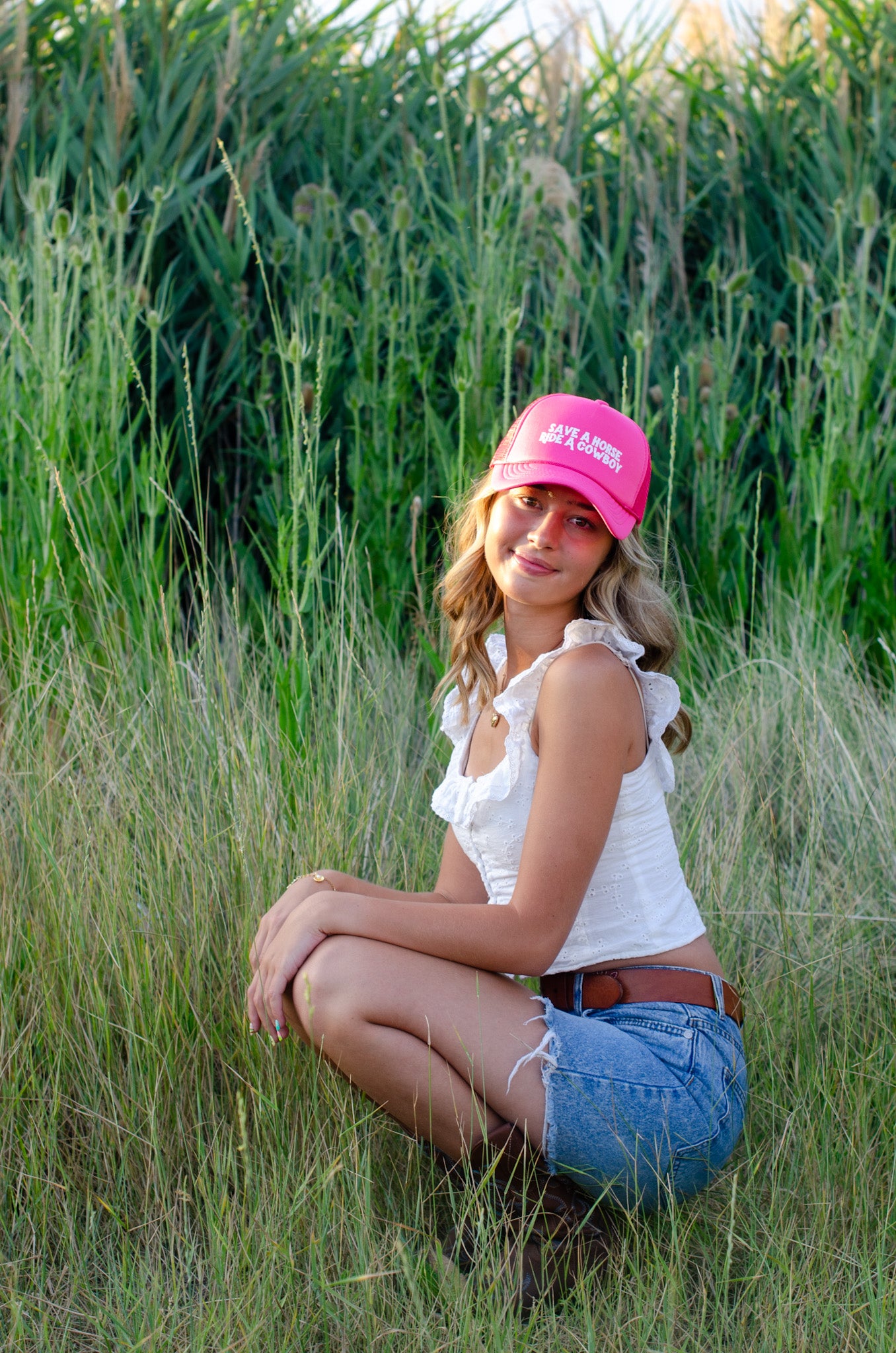 Save A Horse Hot Pink Hat