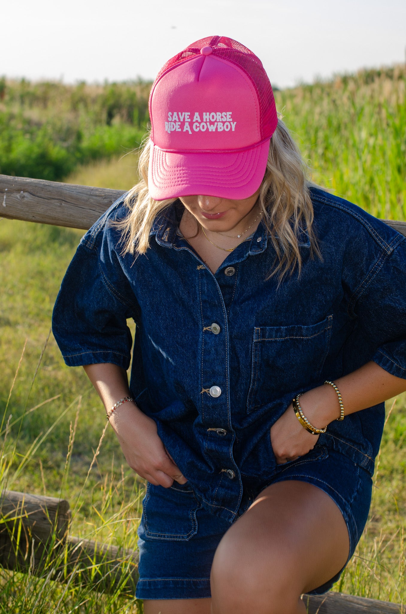 Save A Horse Hot Pink Hat