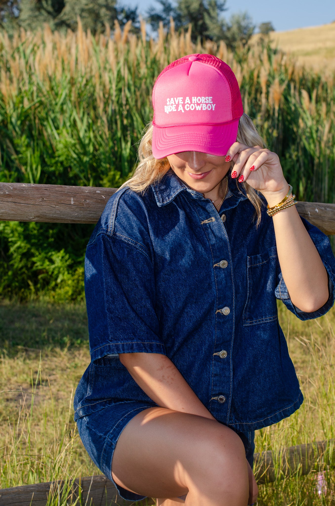 Save A Horse Hot Pink Hat