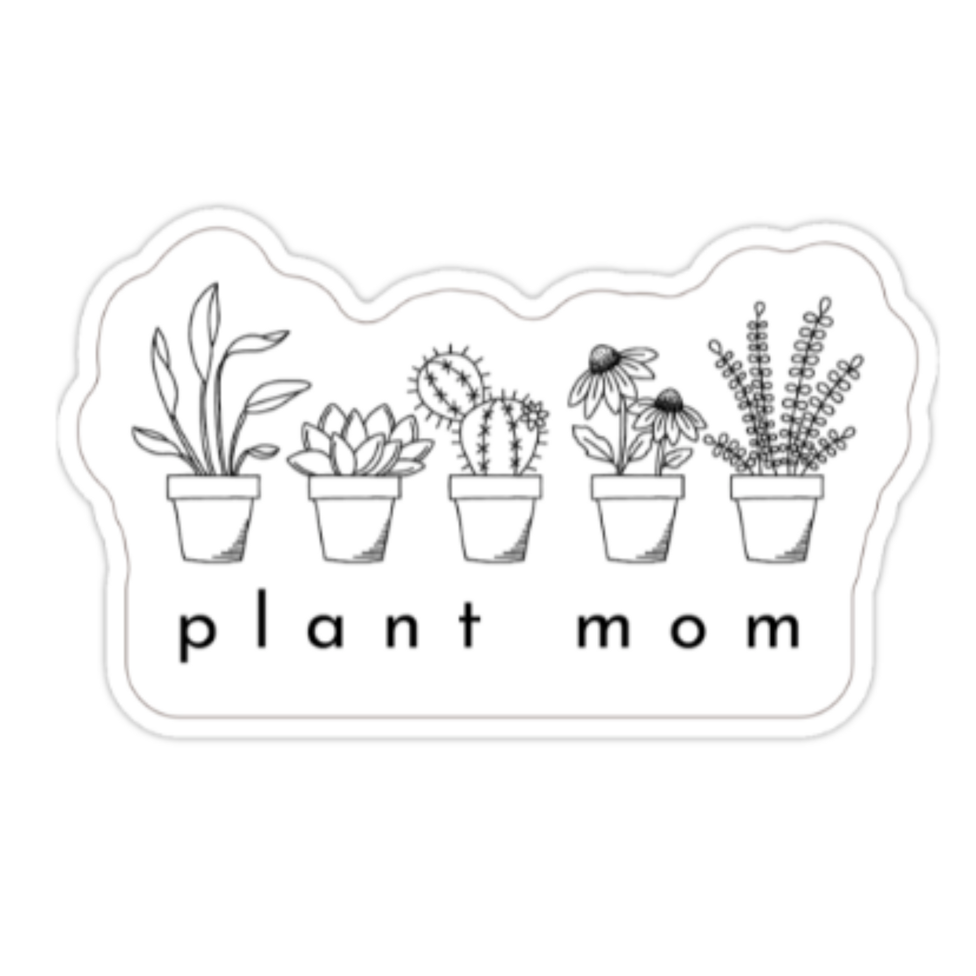 plant mom sticker