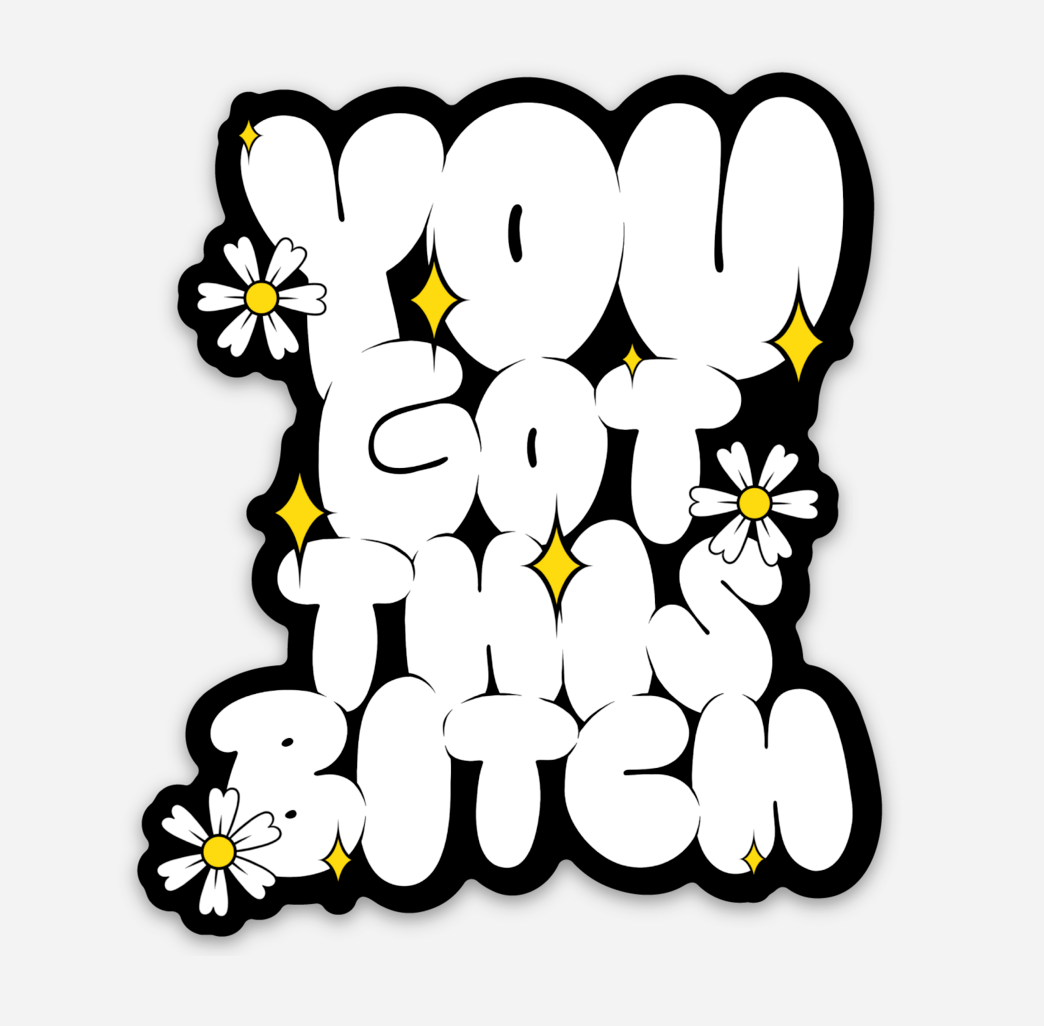 you got this flower sticker